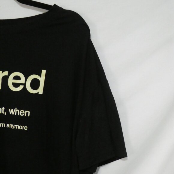 SHEIN | 2XL | Black Retired Humorous Short Sleeve T-Shirt - Picture 6 of 13